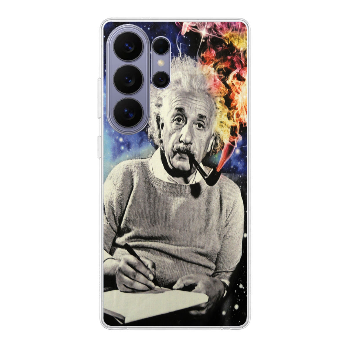 Albert Einstein Smoking Samsung Galaxy S26 Ultra Case