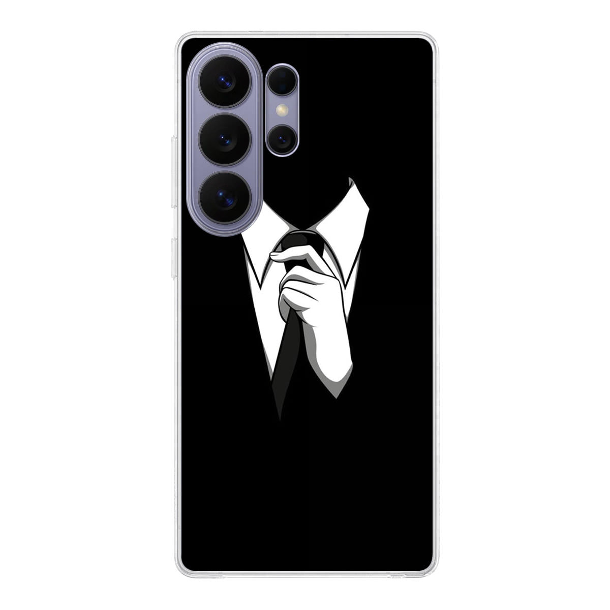 Anonymous Black White Tie Samsung Galaxy S26 Ultra Case