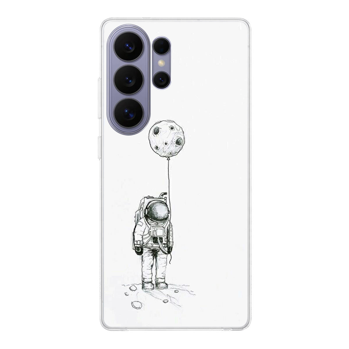 Astronaut Moon Balloon Samsung Galaxy S26 Ultra Case