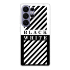 Black White Stripes Samsung Galaxy S26 Ultra Case