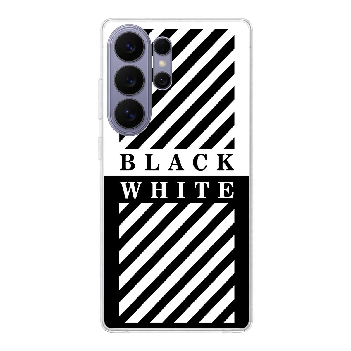 Black White Stripes Samsung Galaxy S26 Ultra Case
