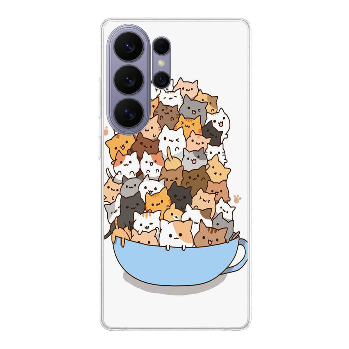 Cats on A Bowl Samsung Galaxy S26 Ultra Case