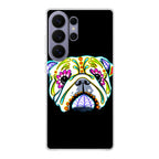 Colorful Bulldog Art Samsung Galaxy S26 Ultra Case