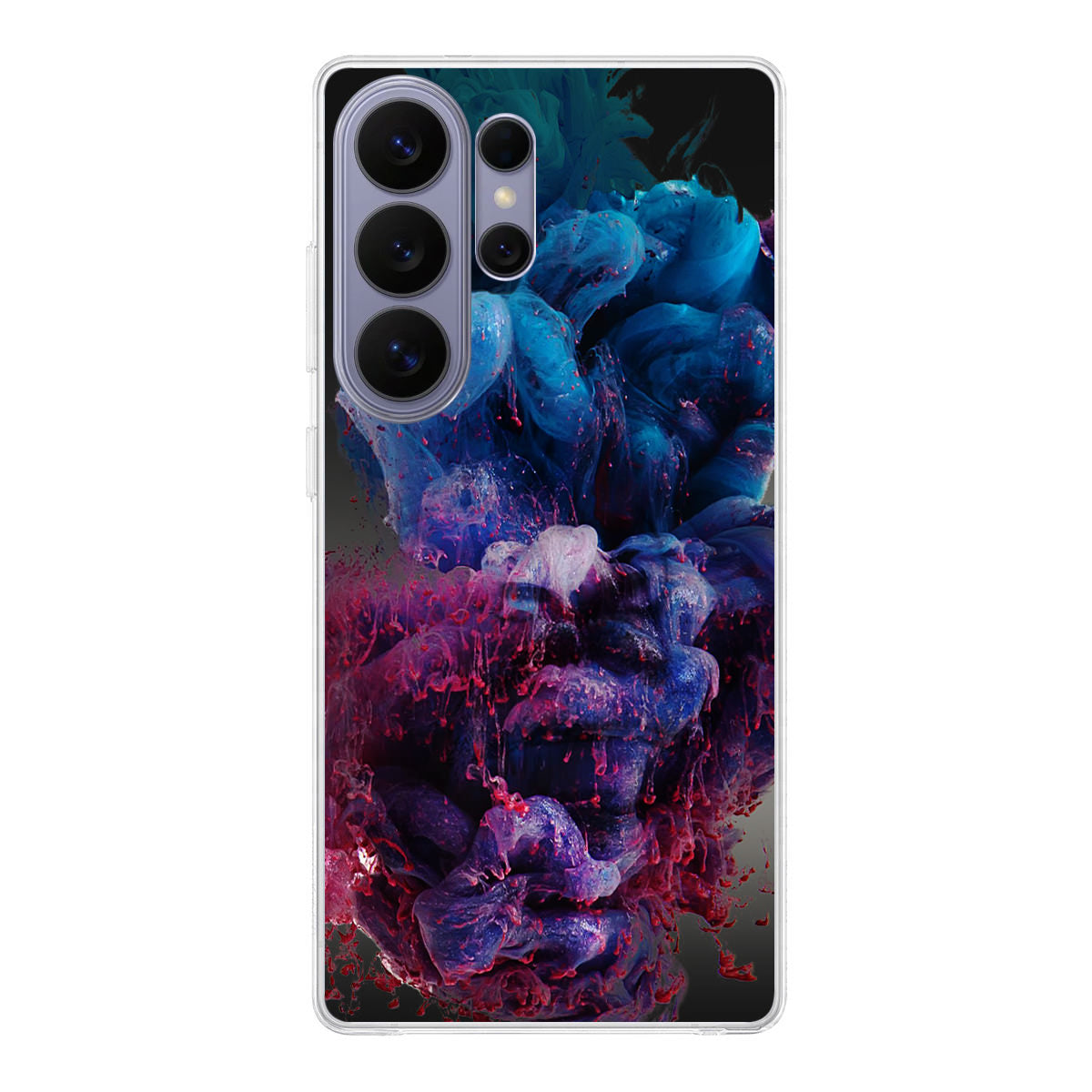 Colorful Dust Art on Black Samsung Galaxy S26 Ultra Case