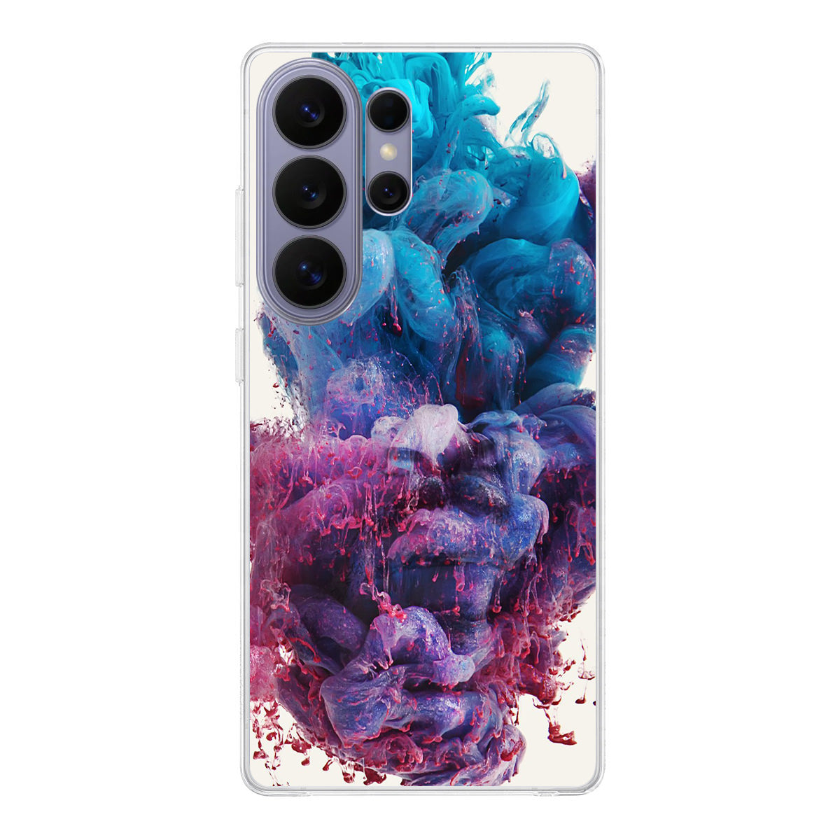 Colorful Dust Art on White Samsung Galaxy S26 Ultra Case