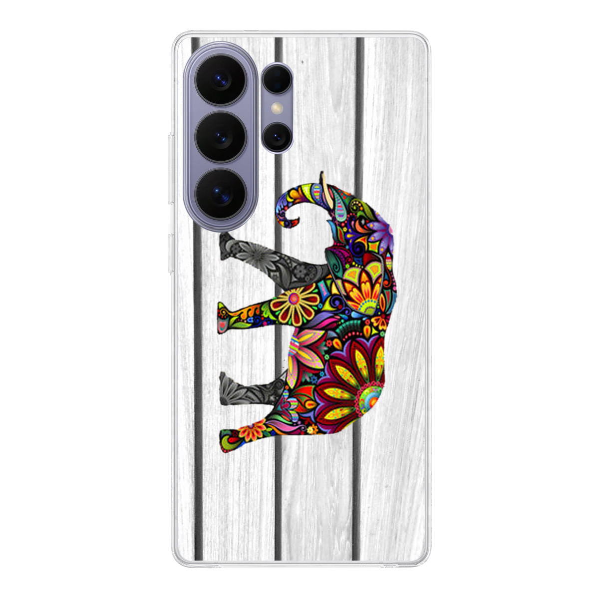 Colorful Elephant Flower Samsung Galaxy S26 Ultra Case