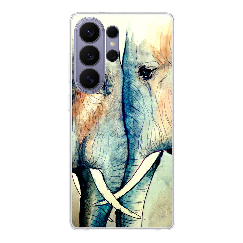 Elephants Sadness Samsung Galaxy S26 Ultra Case