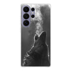 Howling Wolves Black and White Samsung Galaxy S26 Ultra Case