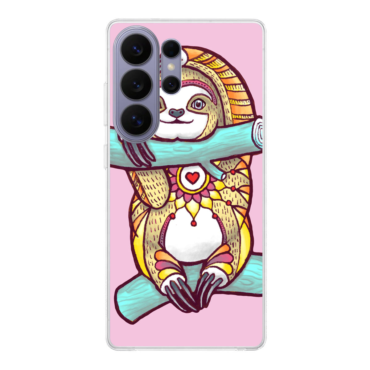 Mandala Sloth Samsung Galaxy S26 Ultra Case