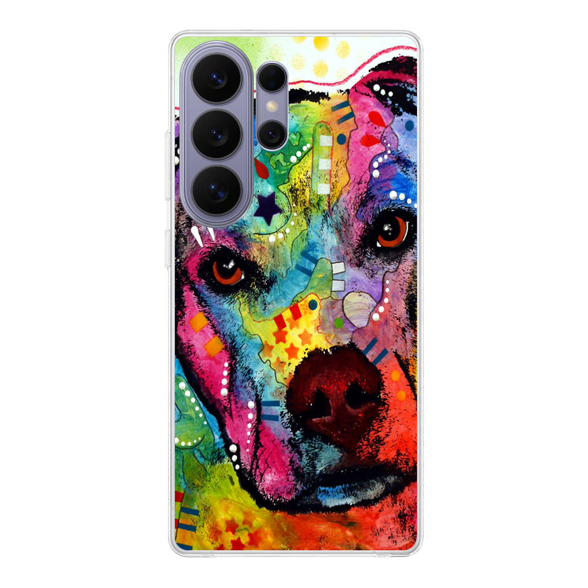 Pitbull Love Painting Samsung Galaxy S26 Ultra Case