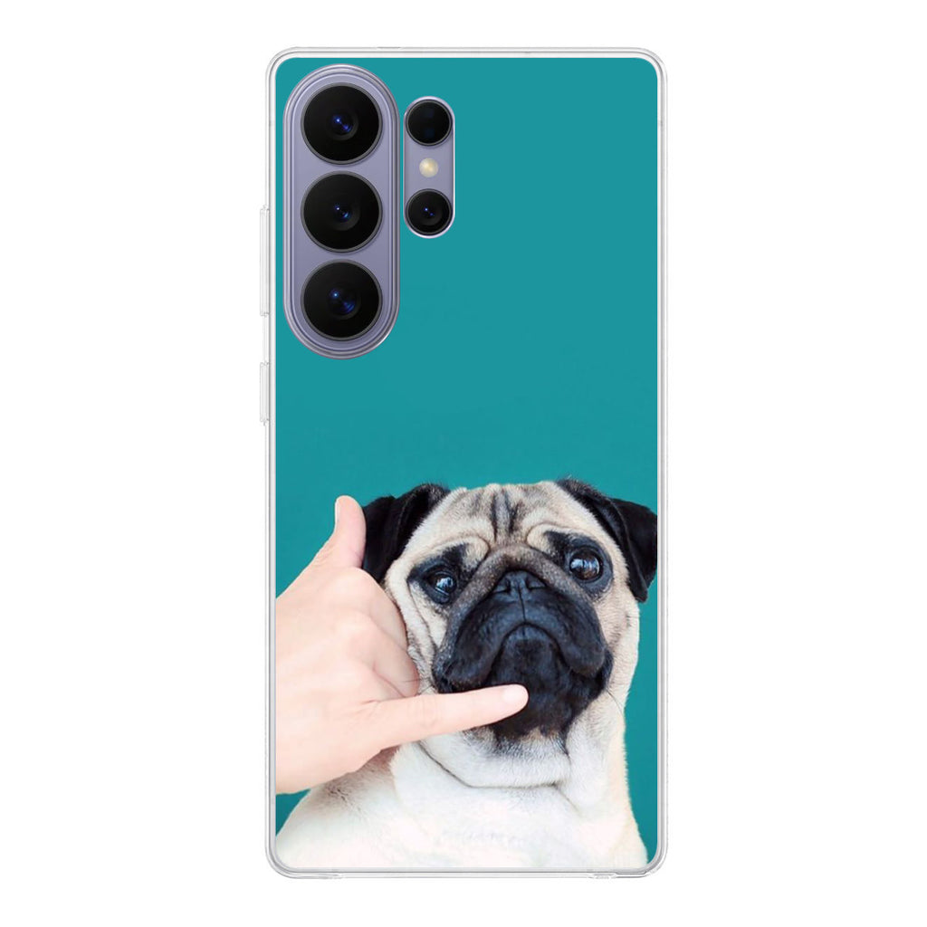 Pug is on the Phone Samsung Galaxy S26 Ultra Case