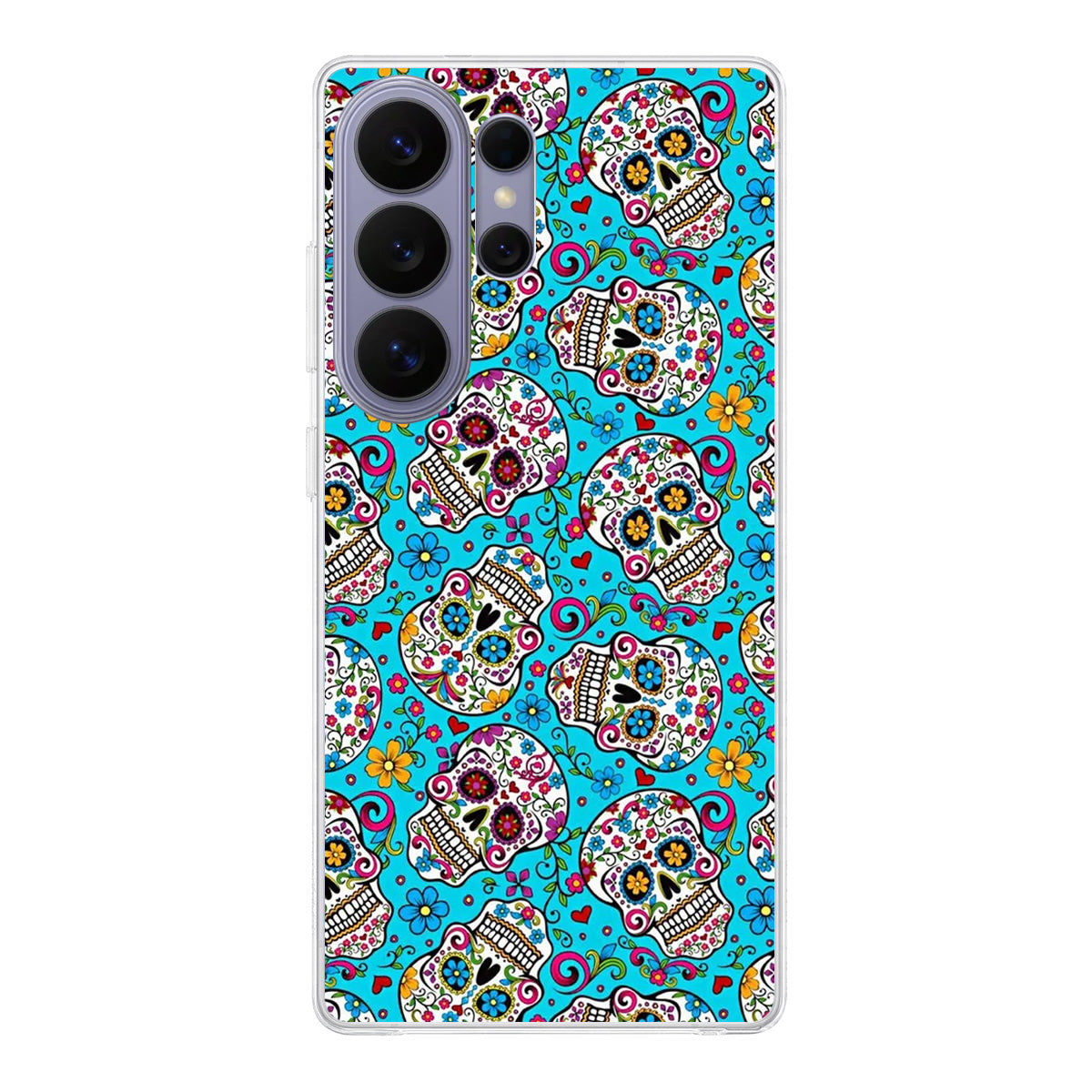 Skull Floral Sugar Samsung Galaxy S26 Ultra Case