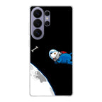Space Dog Chasing A Bone Samsung Galaxy S26 Ultra Case