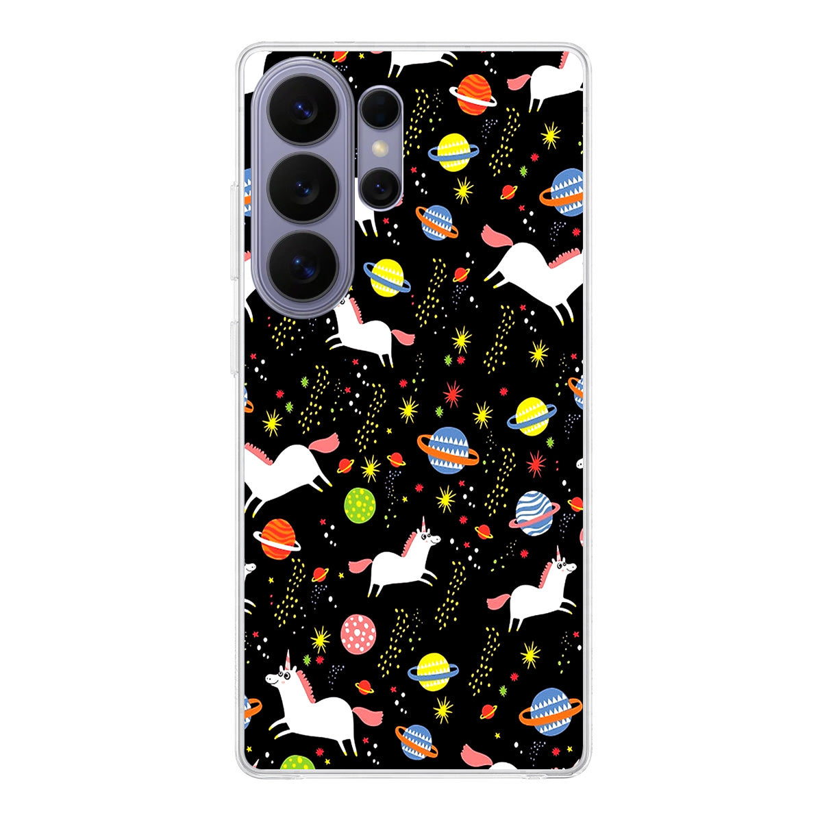 Space Unicorn Pattern Samsung Galaxy S26 Ultra Case