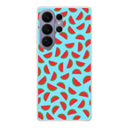 Watermelon Fruit Pattern Blue Samsung Galaxy S26 Ultra Case