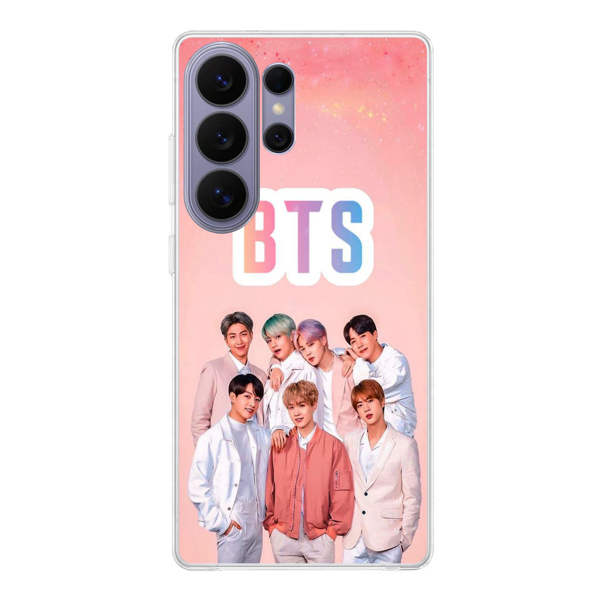 BTS Member in Pink Samsung Galaxy S26 Ultra Case