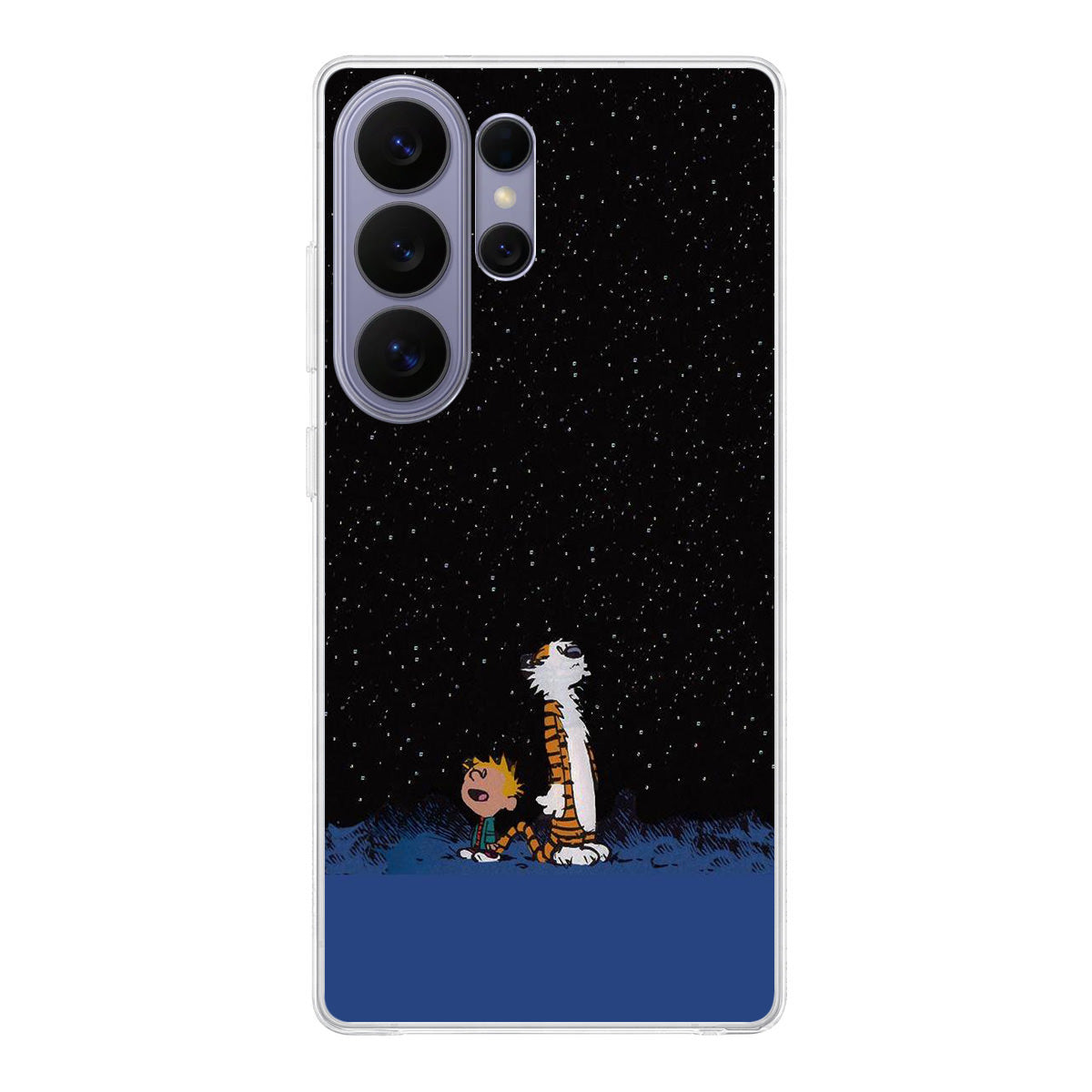 Calvin and Hobbes Space Samsung Galaxy S26 Ultra Case