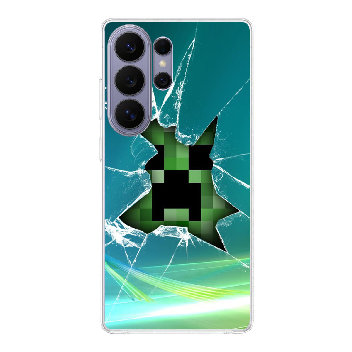 Creeper Glass Broken Green Samsung Galaxy S26 Ultra Case