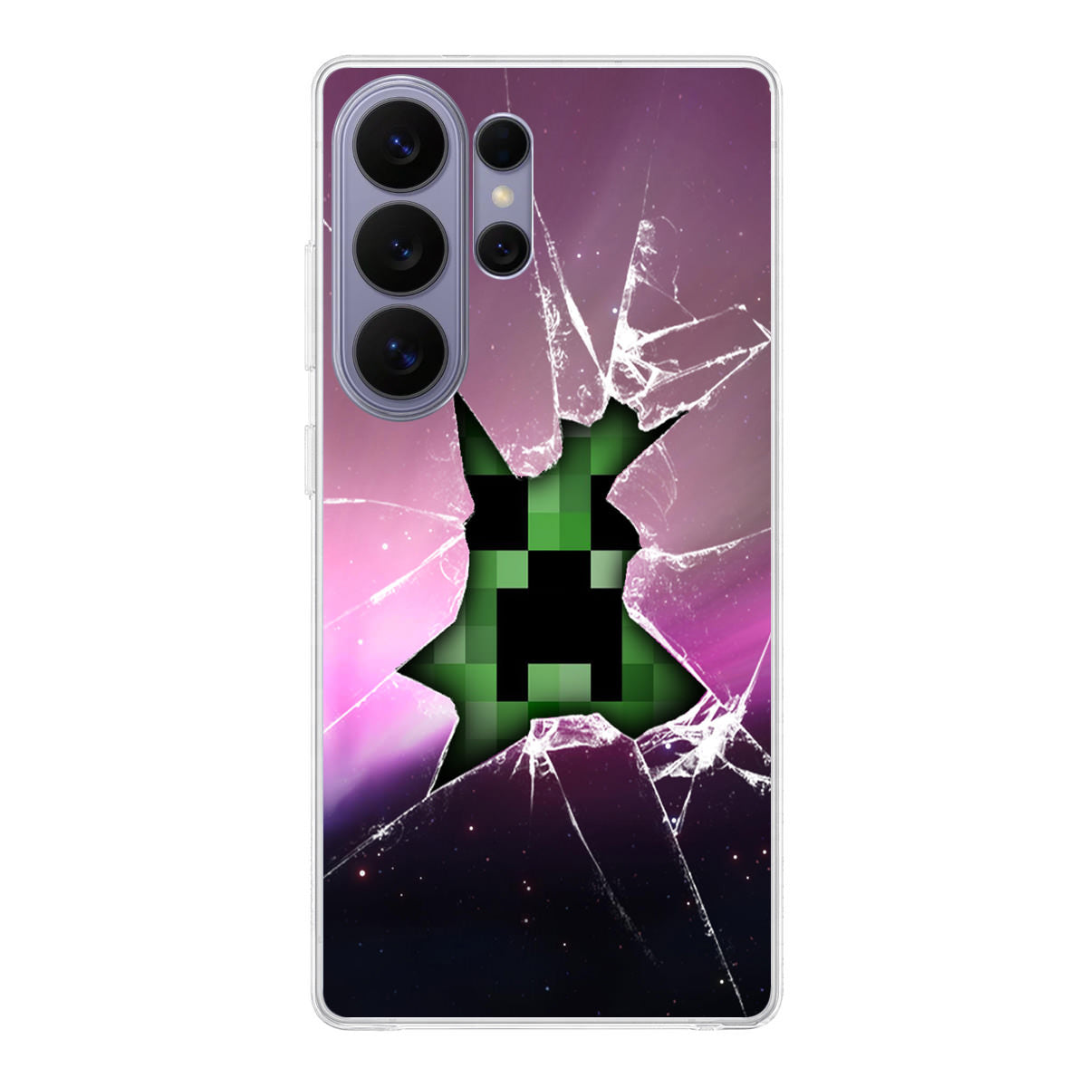 Creeper Glass Broken Violet Samsung Galaxy S26 Ultra Case
