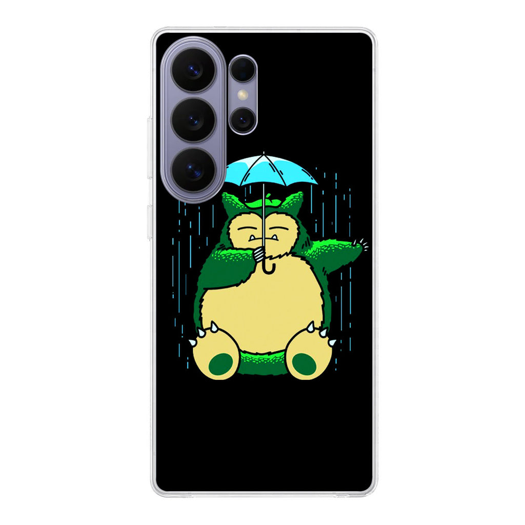 Cute Snorlax Umbrella Samsung Galaxy S26 Ultra Case