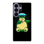 Cute Snorlax Umbrella Samsung Galaxy S26 Ultra Case