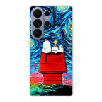 Dog Lying Under Starry Night Van Gogh Samsung Galaxy S26 Ultra Case