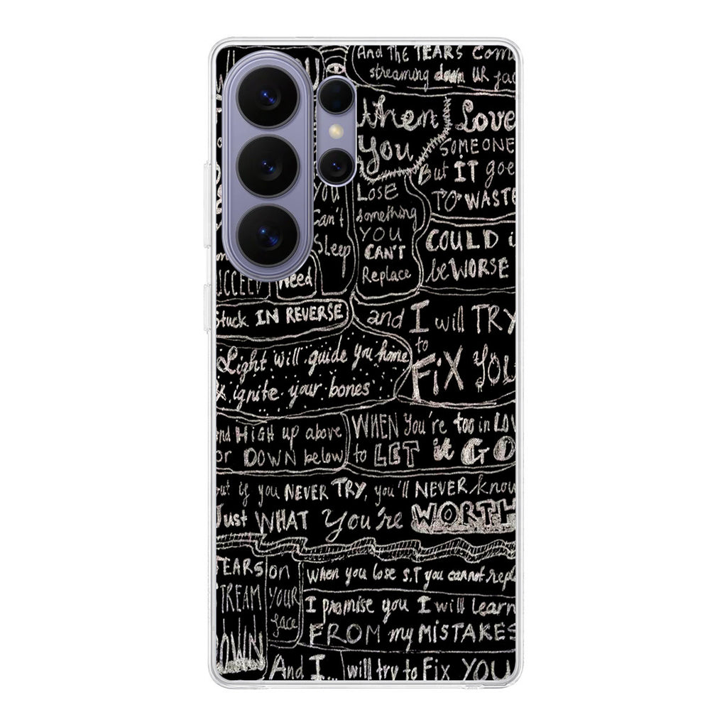 Fix You Lyrics Samsung Galaxy S26 Ultra Case