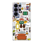 Friends TV Show Central Perk Sticker Samsung Galaxy S26 Ultra Case