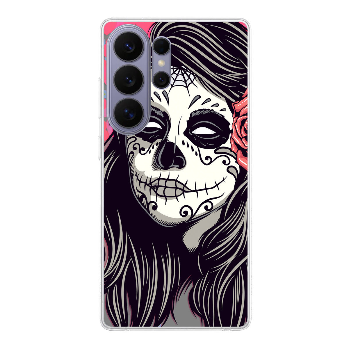 Girl Skull Flower Samsung Galaxy S26 Ultra Case