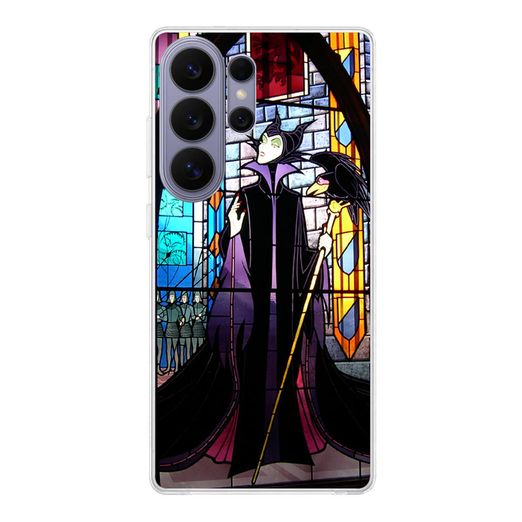 Maleficent Sleeping Beauty Glass Art Samsung Galaxy S26 Ultra Case