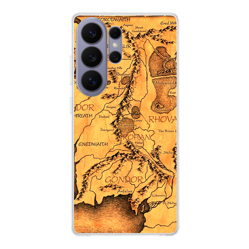 Middle Earth Map Hobbit Samsung Galaxy S26 Ultra Case