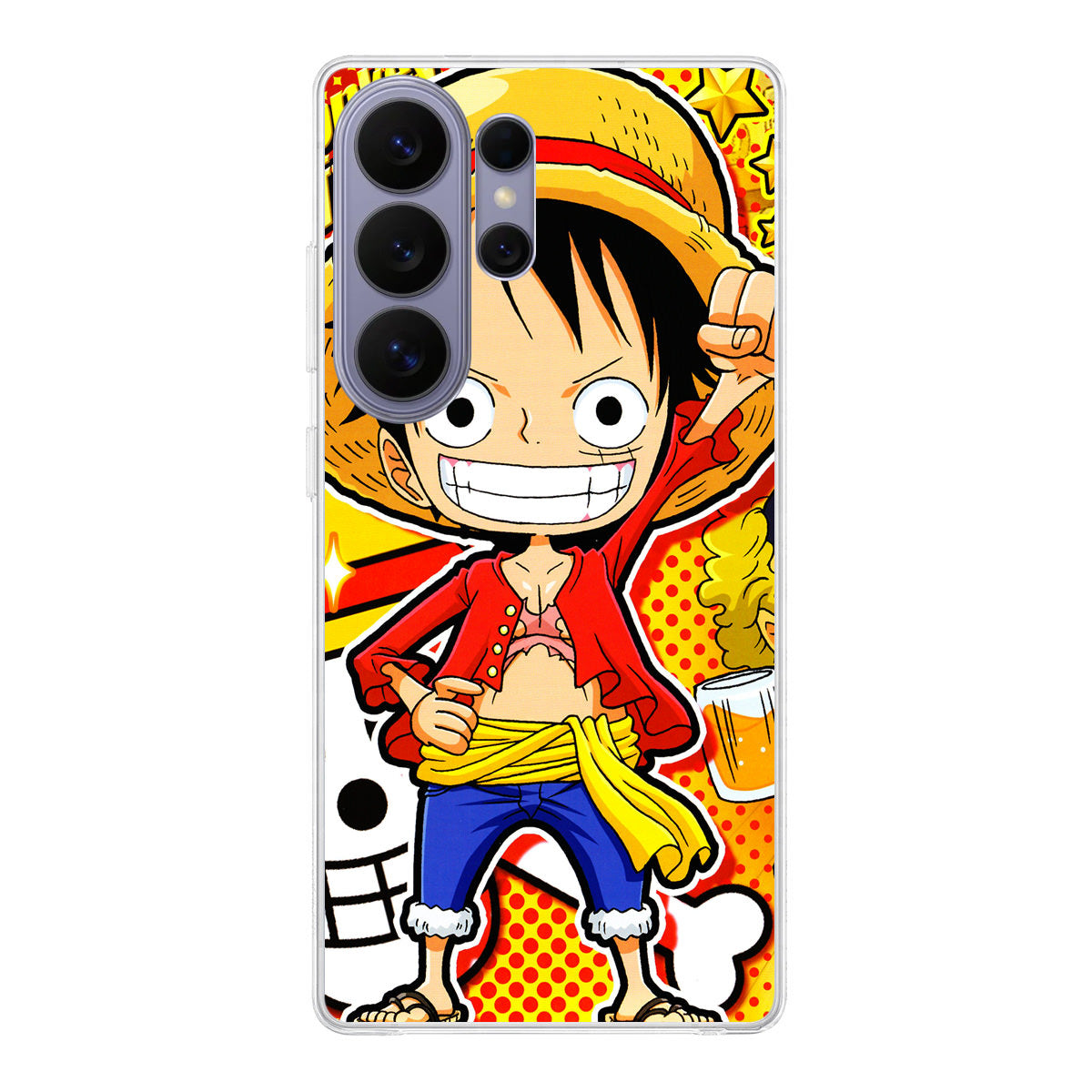 One Piece Cute Luffy Samsung Galaxy S26 Ultra Case