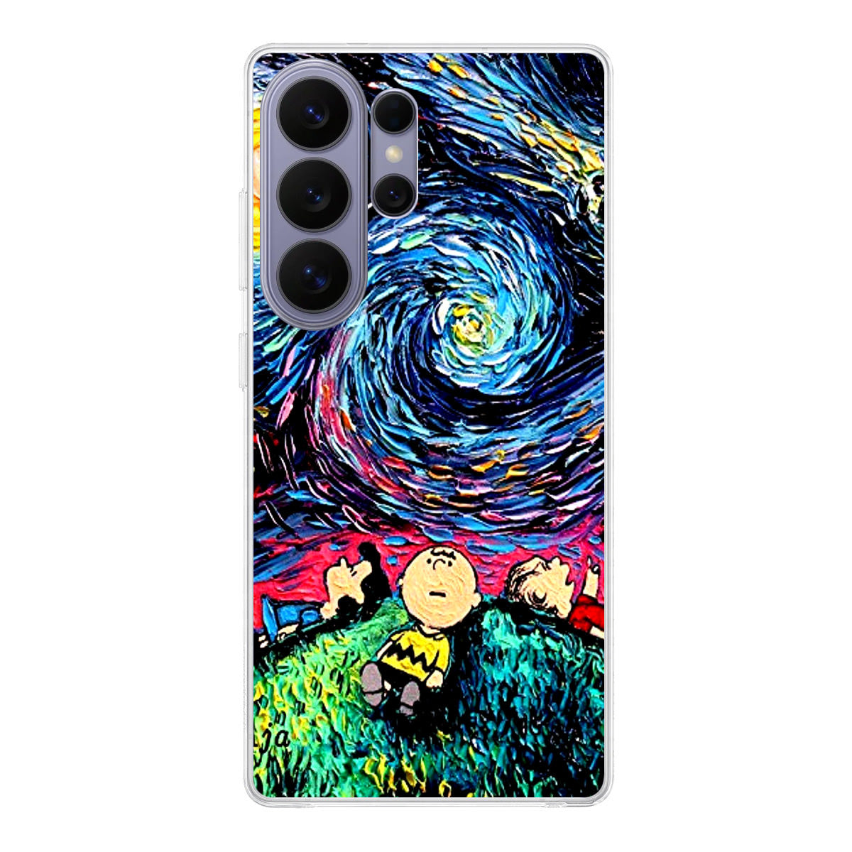 Peanuts At Starry Night Samsung Galaxy S26 Ultra Case