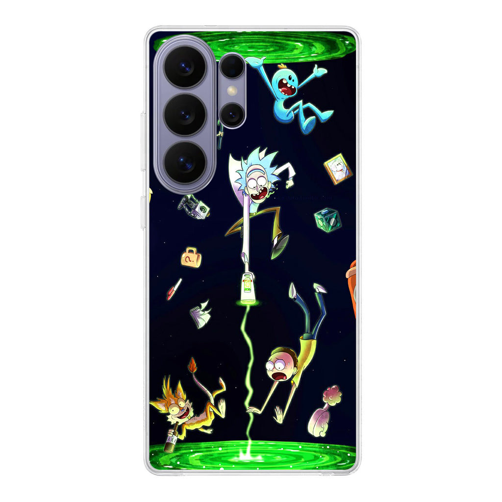 Rick And Morty Portal Fall Samsung Galaxy S26 Ultra Case