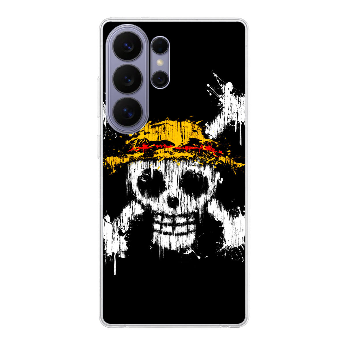 Straw Hat Pirate Logo Paint Samsung Galaxy S26 Ultra Case