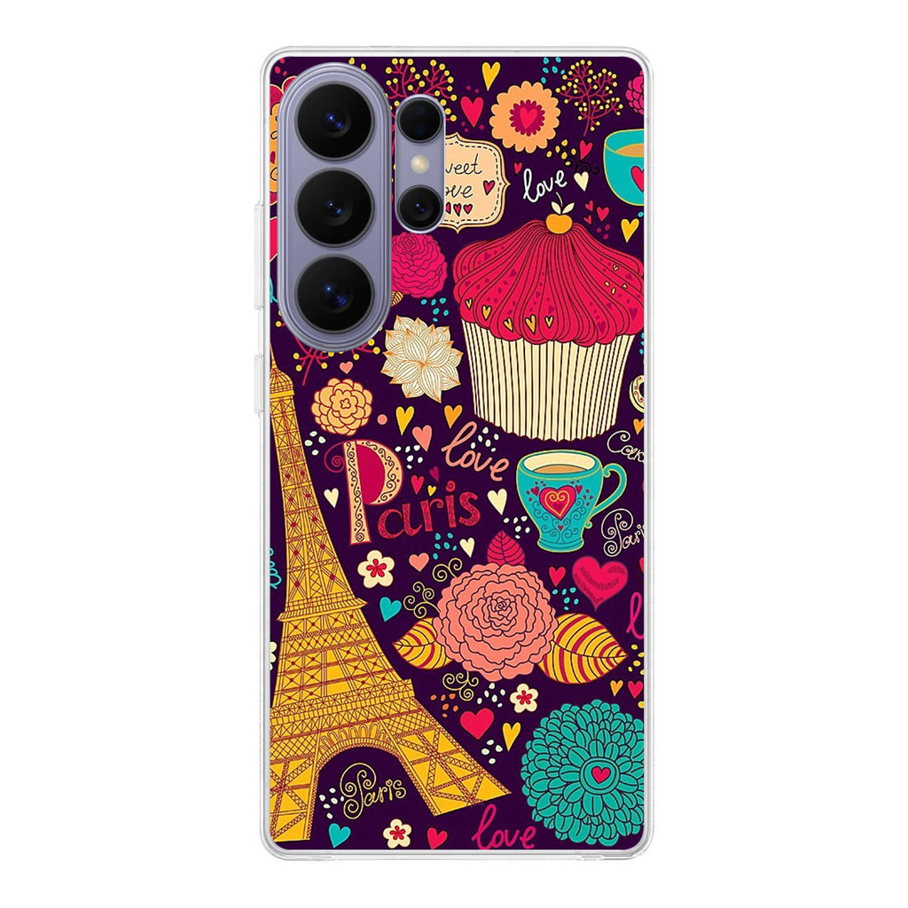 Vintage Love In Paris Samsung Galaxy S26 Ultra Case