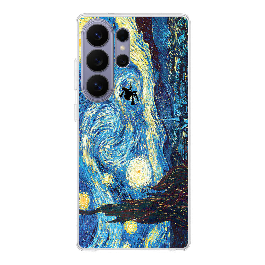 Witch Flying In Van Gogh Starry Night Samsung Galaxy S26 Ultra Case