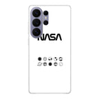 NASA Minimalist White Samsung Galaxy S26 Ultra Case