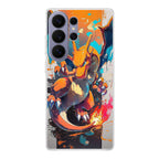 Charizard Inferno on Canvas Samsung Galaxy S26 Ultra Case