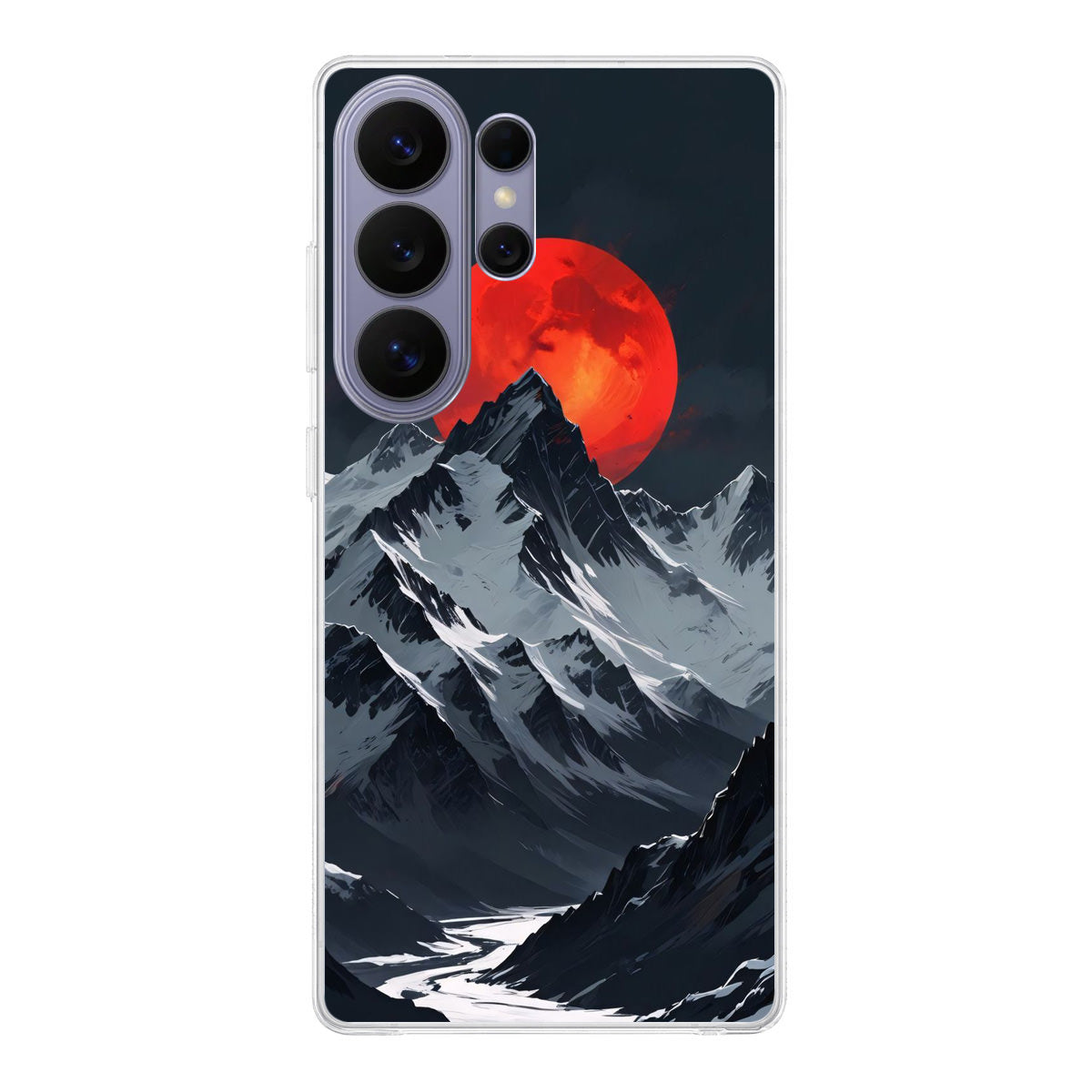 Crimson Eclipse The Mountain Samsung Galaxy S26 Ultra Case