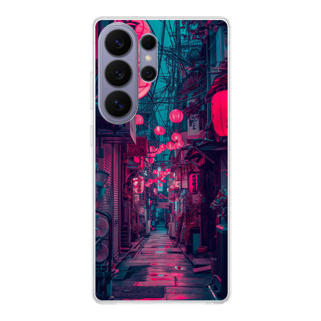 Neon Veins of the Night Market Samsung Galaxy S26 Ultra Case