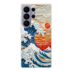 The Great Wave Off Paper Art Samsung Galaxy S26 Ultra Case