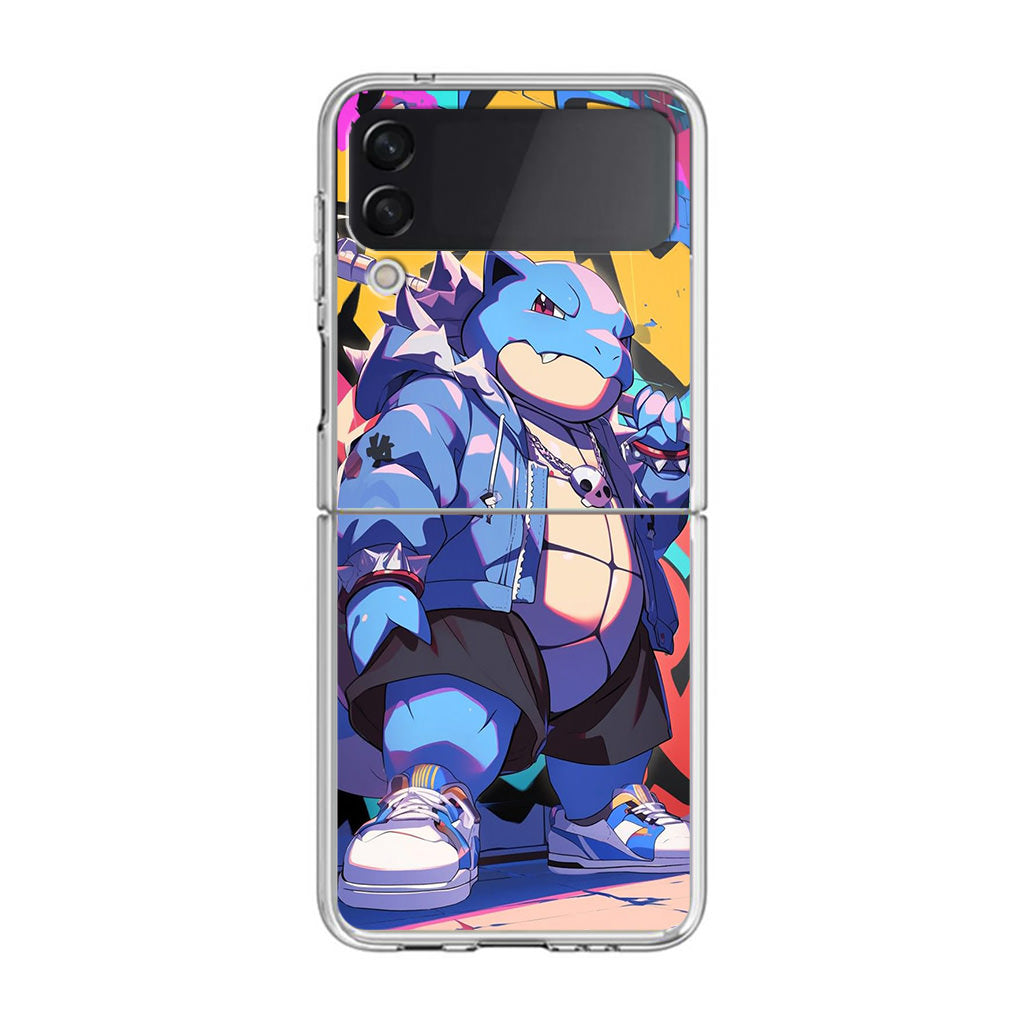 Blastoise Breaks The Block Samsung Galaxy Z Flip 4 Case