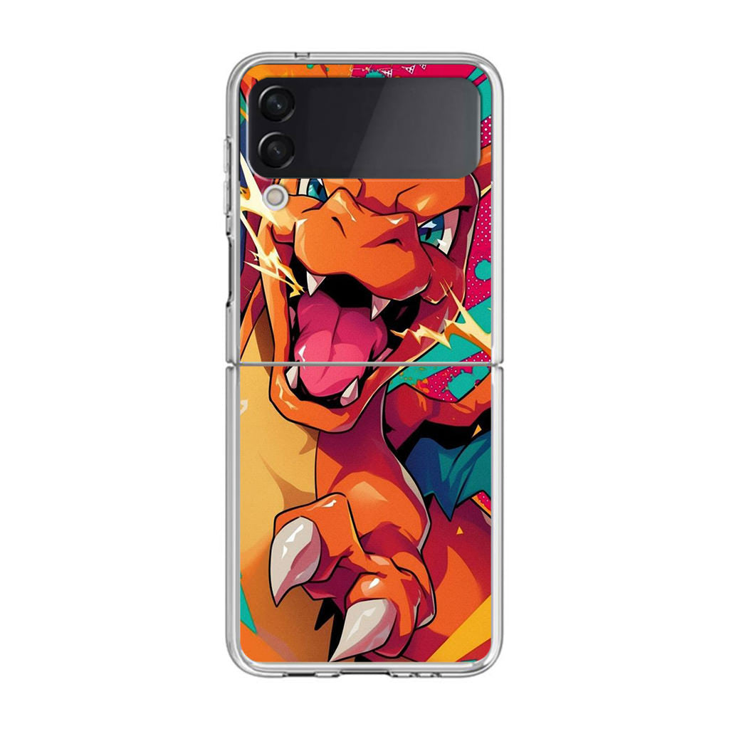 Blazing Fury Charizard Samsung Galaxy Z Flip 4 Case