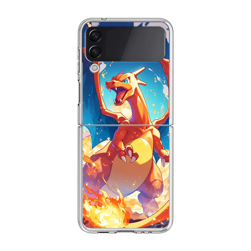 Charizard Crimson Storm Samsung Galaxy Z Flip 4 Case