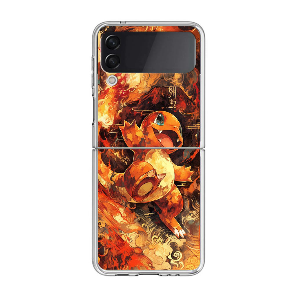 Charmander Ember Dance Samsung Galaxy Z Flip 3 Case