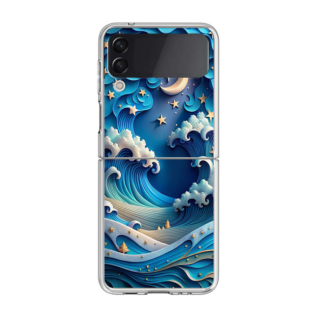 Dreamtide Where Stars Kiss the Sea Samsung Galaxy Z Flip 4 Case