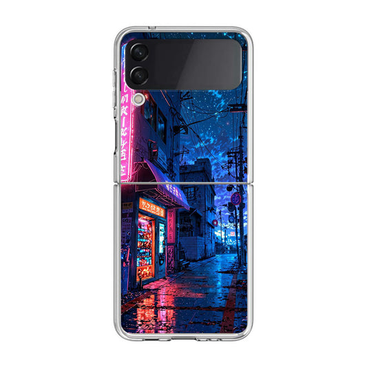 Japan Neon Reverie Samsung Galaxy Z Flip 4 Case