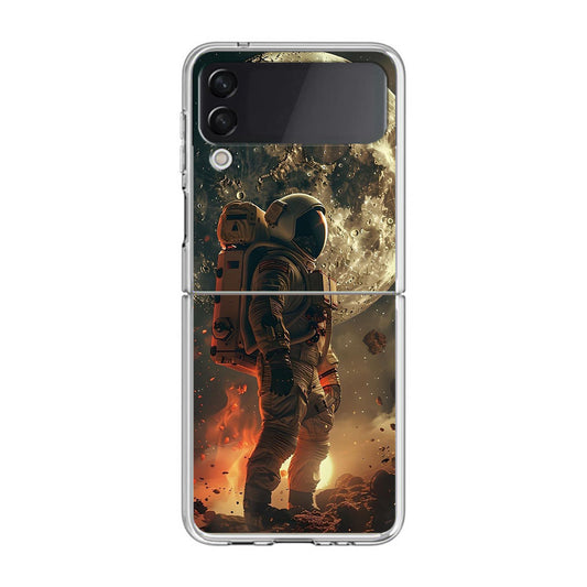 Lunar Sentinel Guardian of the Void Samsung Galaxy Z Flip 4 Case