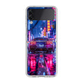 Neon Midnight Drift Tokyo Rain Samsung Galaxy Z Flip 4 Case
